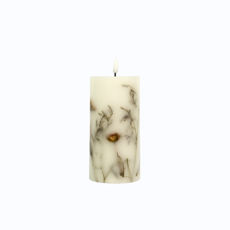 Individual botanical candle